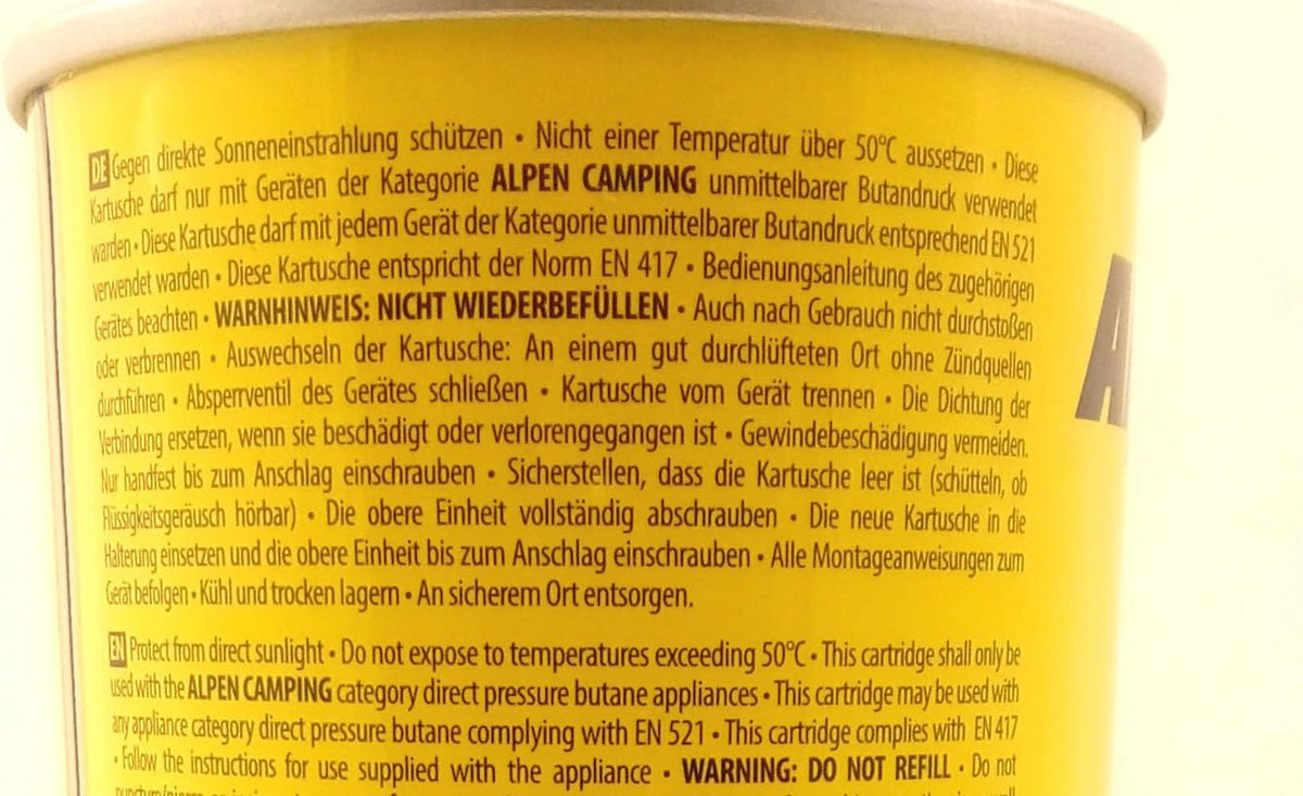 Butane Gas Kartusche REX 400ml 227g