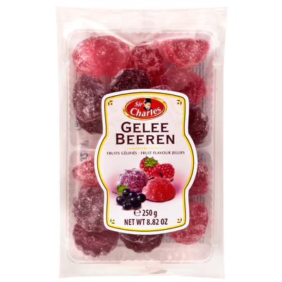 Gezuckertes Gelee mit Beerengeschmack 250 g