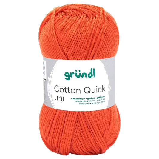 Gründl Cotton Quick Uni, 50 g, Farbnummer 153 Signalrot