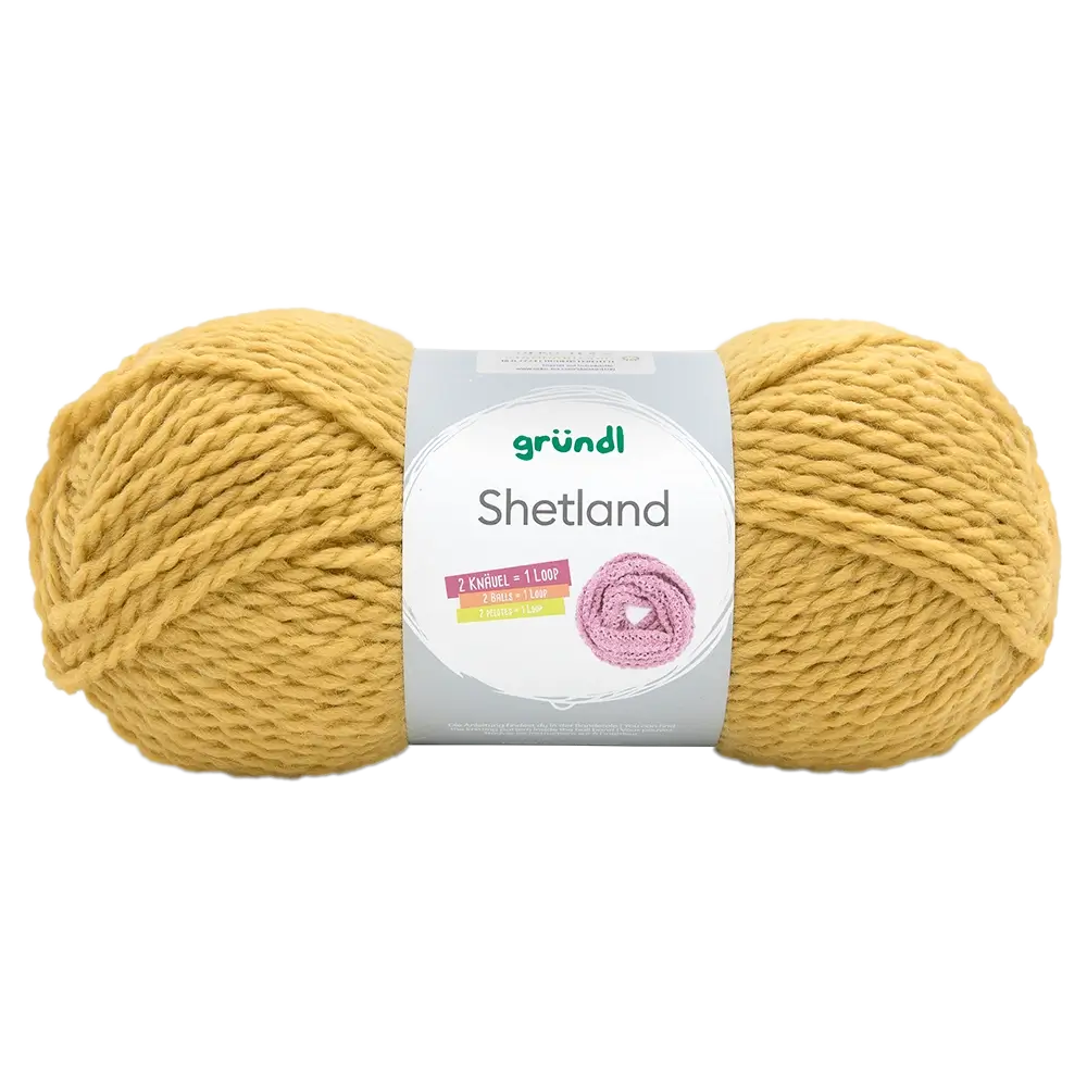 Gründl Shetland, 100 g, Farbe 16 Curry