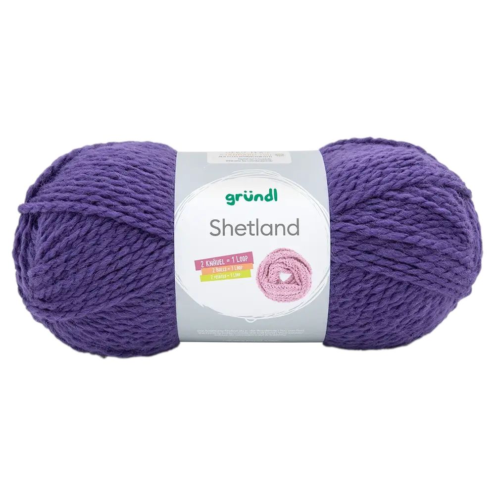 Gründl Shetland Strickgarn 100 g lila