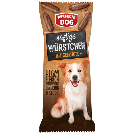 Perfecto Dog 8er saftige Würstchen mit Geflügel 60 g