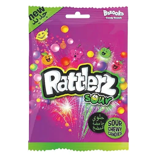 Bazooka Rattlerz saure Kaubonbons, 120 g