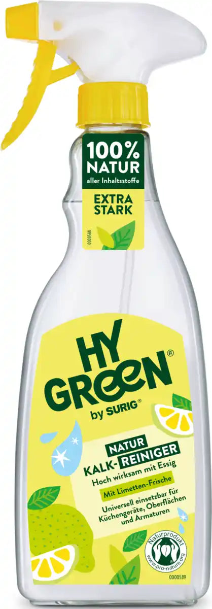 HyGreen by SURIG Natur-Kalk-Reiniger mit Limetten-Frische, 500 ml