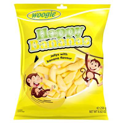 Woogie Schaumzucker-Bananen 250 g