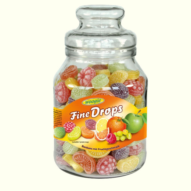 Woogie Bonbons mit Früchtemixgeschmack 966 g im Glas