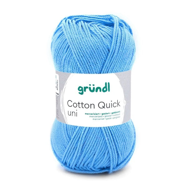 Gründl Cotton Quick uni Baumwollgarn, 50 g, hellblau