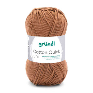 Gründl Cotton Quick uni 50 g, Farbe 123 Karamell
