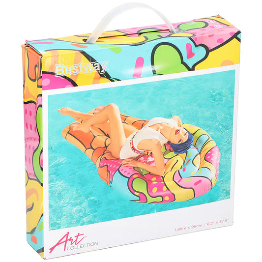Bestway Pop-Art-Eiscreme-Schwimmmatratze 43185, 188 × 95 cm