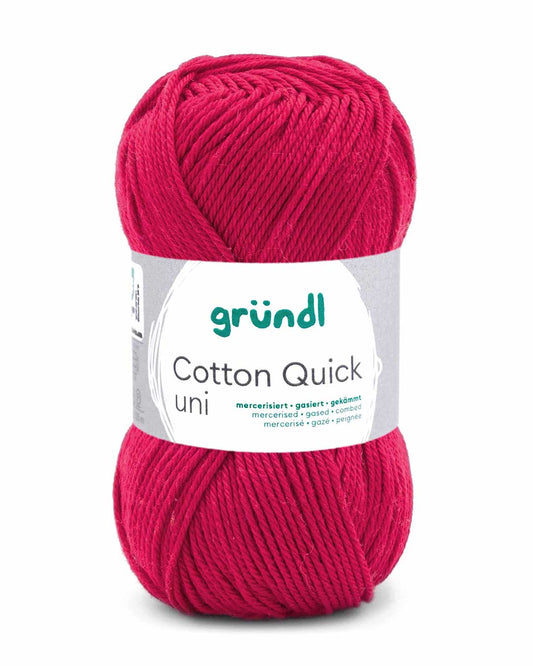 Gründl Cotton Quick uni 154 Weinrot, 50 g