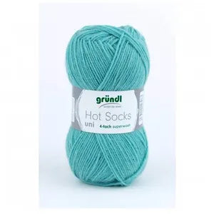 Gründl Hot Socks Pearl uni Sockenwolle, 50 g, kirschrot, Farbnummer 14