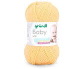 Gründl Baby uni Strickgarn, pastellgelb, 50 g