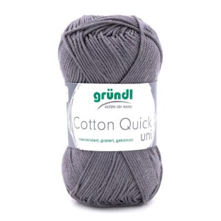 Gründl Cotton Quick uni 50 g, Mausgrau