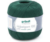 Gründl Häkelgarn 100 Uni, Farbnummer 115 Tannengrün, 100 g