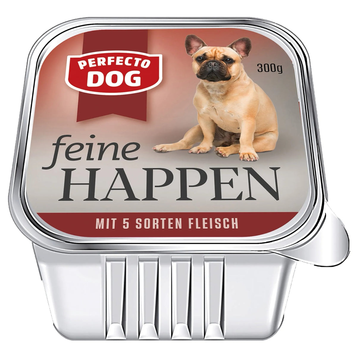 Perfecto Dog Feine Happen Hunde-Nassfutter mit 5 Sorten Fleisch 300 g