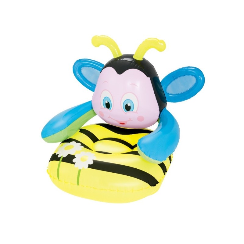 Bestway aufblasbarer Kinderstuhl mit Bienenmotiv, 79 × 89 × 79 cm