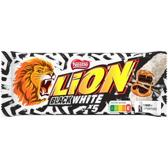 Lion Black & White Waffelriegel, 5 × 30 g