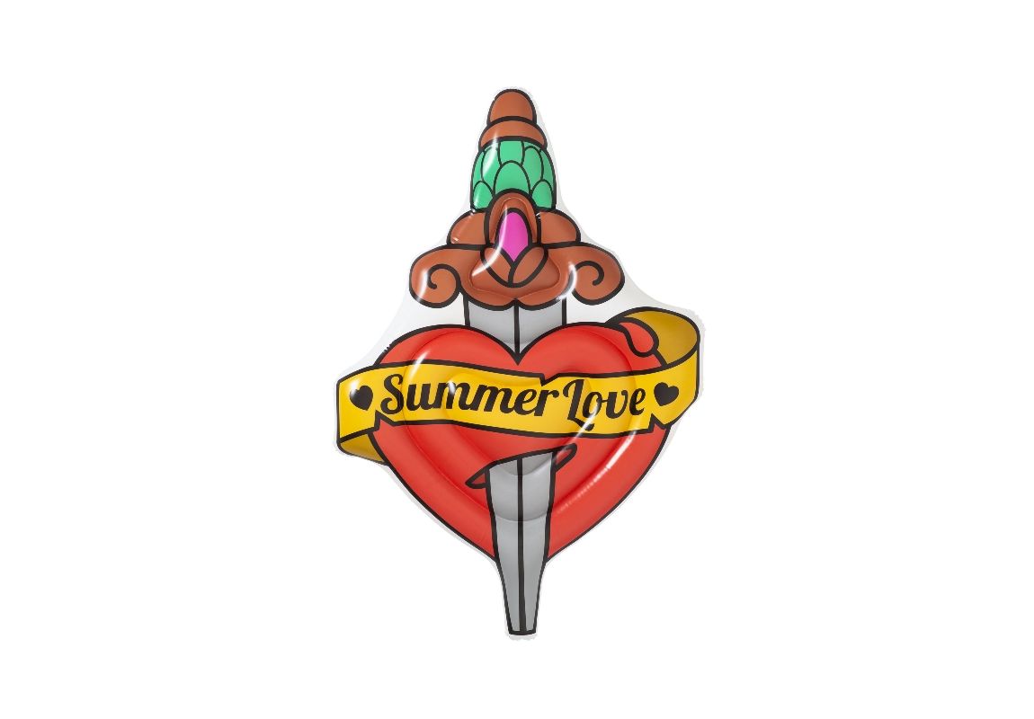 Bestway Summer Love Tattoo Luftmatratze, 198 × 137 cm