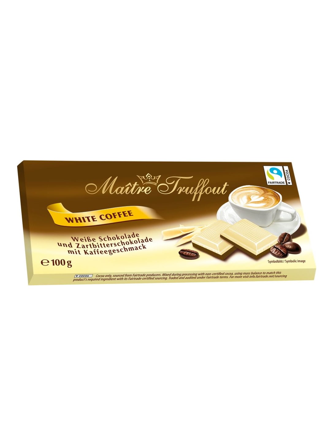 Maître Truffout White Coffee Schokolade 100 g