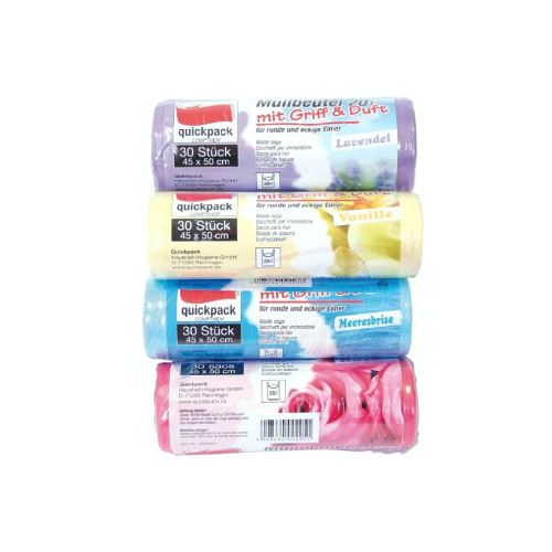 Quickpack Duft-Müllbeutel 20 l, 8 Rollen à 30 Stück