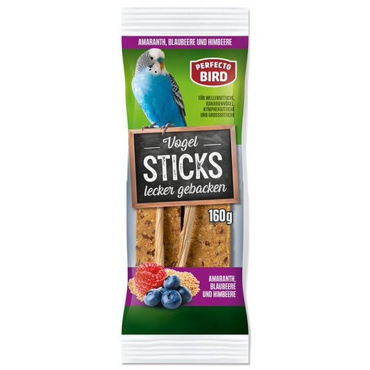 Perfecto Bird Vogel-Sticks mit Amaranth, Blaubeere und Himbeere 160 g
