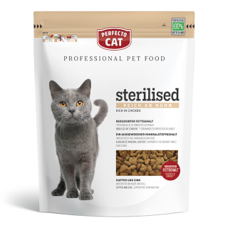 Perfecto Cat Super Premium Sterilised 750 g – Trockenfutter für sterilisierte und kastrierte Katzen