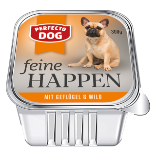 Perfecto Dog Feine Happen Geflügel & Wild 300 g
