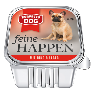 Perfecto Dog Feine Happen Rind & Leber 300 g