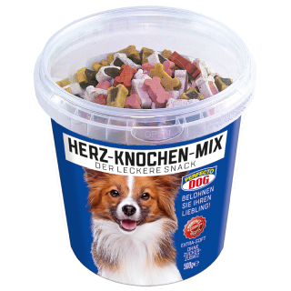 Perfecto Dog Herz-Knochen-Mix 500 g, Eimer