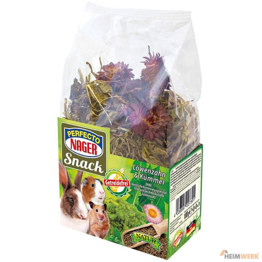 Perfecto Nager Snack mit Löwenzahn & Kümmel 100 g