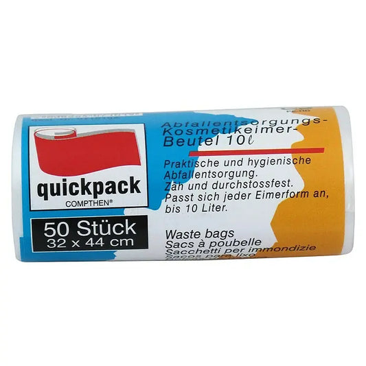 Quickpack Müllbeutel 10 Liter, transparent, 50 Stück