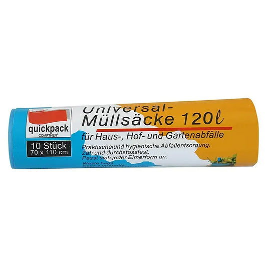 Quickpack Müllbeutel 120 l, blau, 10 Stück