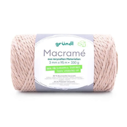 Gründl Makramee-Garn beige, 330 g