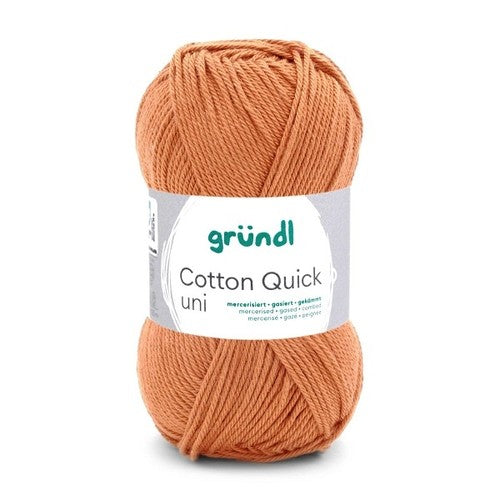 Gründl Cotton Quick uni Häkel- und Strickgarn, Curry, 50 g