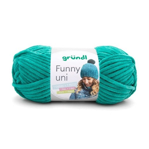 Gründl Funny uni Chenillegarn 100 g smaragd