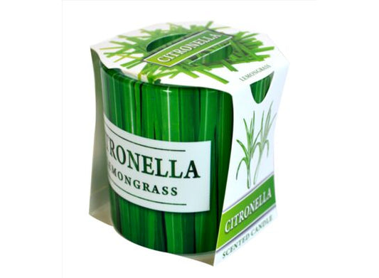 Admit Verona Citronella – Zitronengras-Duftkerze im Glas, 90 g
