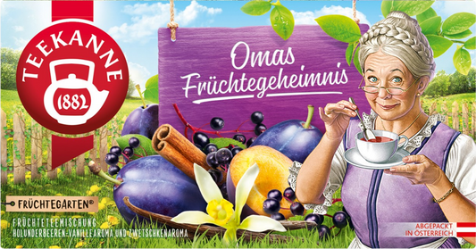 TEEKANNE Omas Früchtegeheimnis, Früchtetee, 20 Teebeutel (60 g)