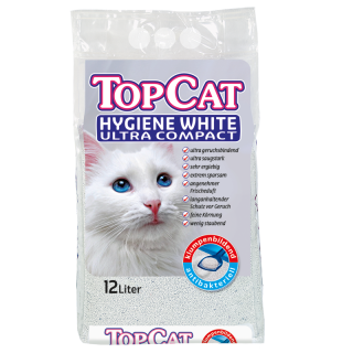 TopCat Hygiene White Ultra Compact Katzenstreu, 12 Liter