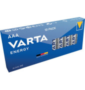 VARTA Energy Alkali-Mangan-Batterien AAA/Micro LR03, 10 Stück