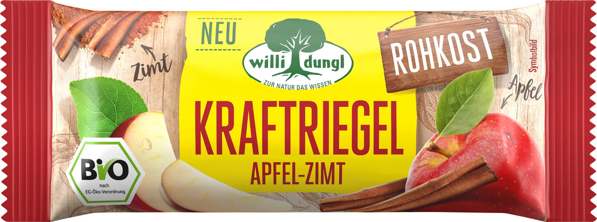 Willi Dungl BIO Kraftriegel Apfel-Zimt, 30 g