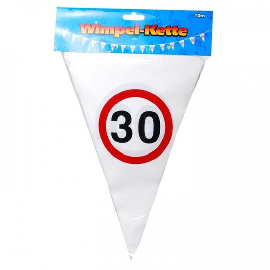 Wimpel Girlande 30